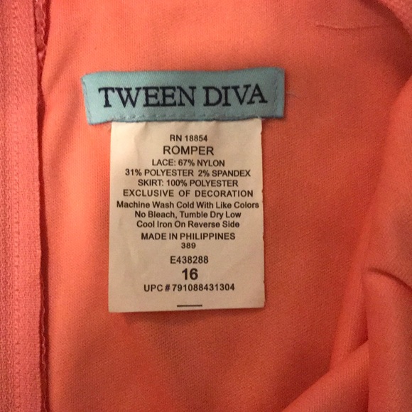 Tween diva romper - Picture 4 of 4